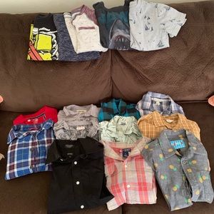 Boys sizes 5/6 some 6/7 tee shirts